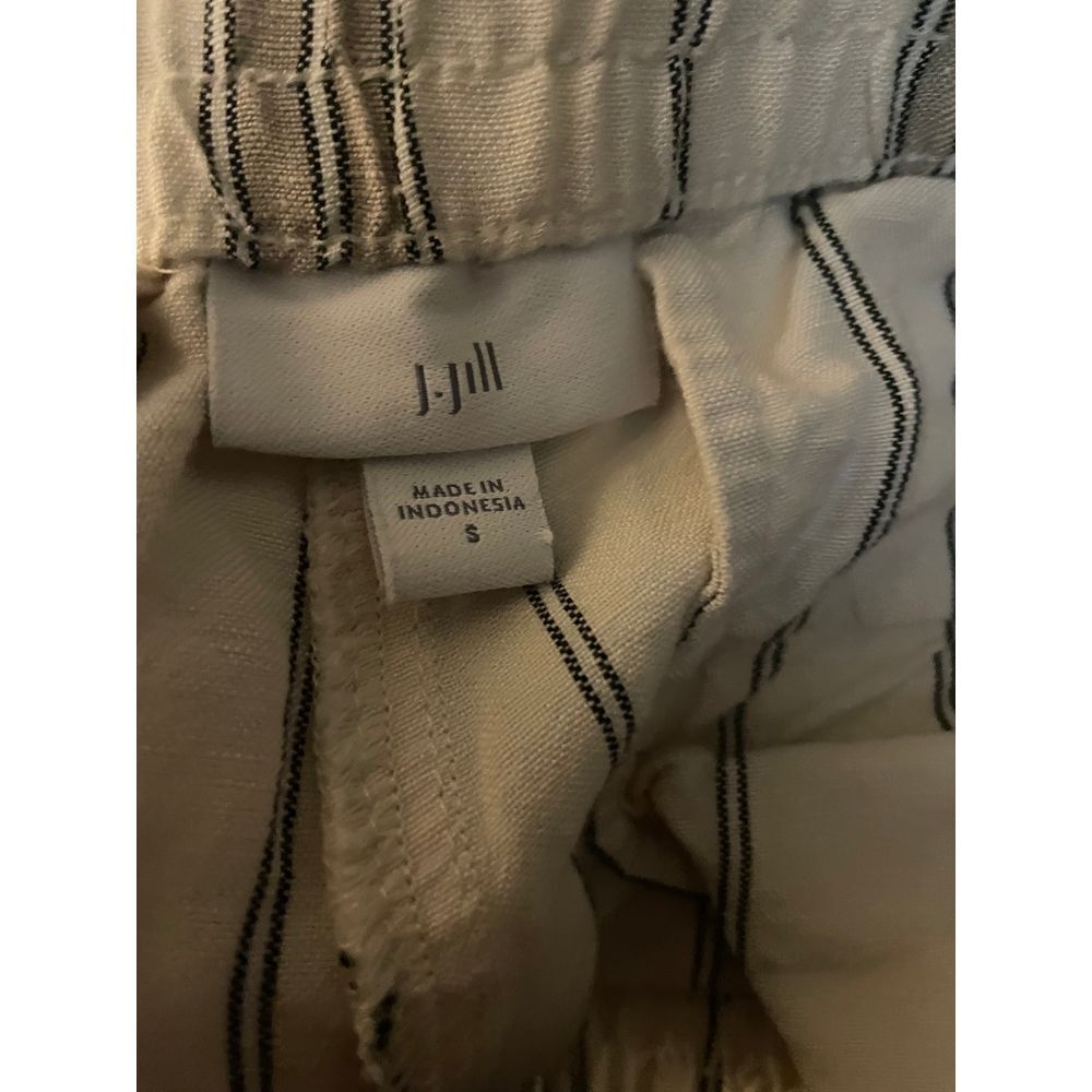 J Jill Love Linen Striped Wide Leg Beach Summer Casual Trouser Size S - Picture 7 of 7